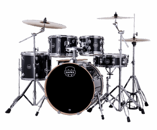 Mapex Venus black galaxy sparkle zildjian